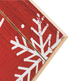 10"SQ Most Wonderful Time Sign, Rustic Red/White  WS3