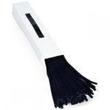 12"L x 6mm Chenille Stems, Black, 100pc/Box  J99 - KRINGLE DESIGNS