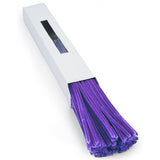 12"L x 6mm Chenille Stems, Purple, 100pc/Box  J99