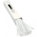 12"L x 6mm Chenille Stems, White, 100pc/Box  J99 - KRINGLE DESIGNS