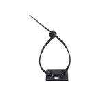 1.125" Sq Cable Tie Mounting Squares, 100 pcs/bag, Non-Adhesive Back, Black. Use Gorilla Glue or E6000 For A Strong Hold WJT