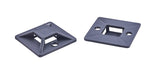 1.125" Sq Cable Tie Mounting Squares, 100 pcs/bag, Non-Adhesive Back, Black. Use Gorilla Glue or E6000 For A Strong Hold WJT
