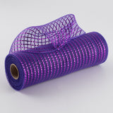 10"x10yd Wide Foil Mesh, Purple w/Purple Foil  SU35B