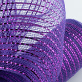 10"x10yd Wide Foil Mesh, Purple w/Purple Foil  SU35B