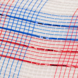 10"x10yd Metallic Check Mesh, Red/White/Blue  SU35B