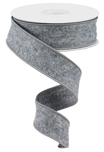 1.5"x10yd Fuzzy Royal Burlap, Dark Grey  MA2