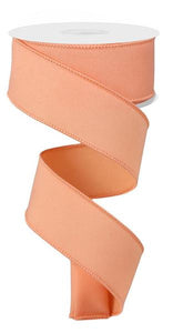 1.5"x10yd Diagonal Weave Fabric, Peach  MA43