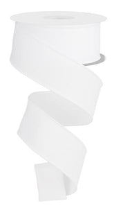 1.5"x10yd Diagonal Weave Fabric, White  MA40