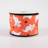 2.5"x10yd Ghosts/Boo, Dark Orange/White/Black  JY22
