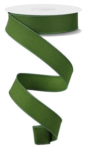 7/8"x10yd Diagonal Weave, Moss Green  MA102