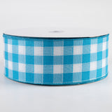 2.5"x50yd Woven Gingham Check, Blue/White  WL50