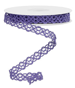 5/8"x10yd Open Weave Trim, Lavender  MA111