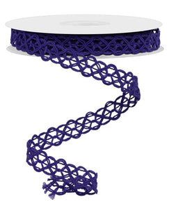 5/8"x10yd Open Weave Trim, Purple  MA110