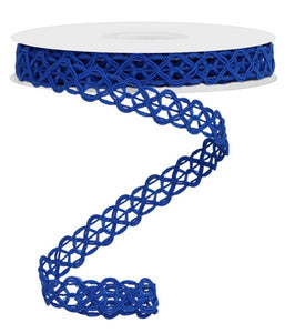 5/8"x10yd Open Weave Trim, Royal Blue  AP31