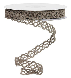 5/8"x10yd Open Weave Trim, Taupe  MA112
