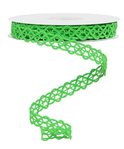 5/8"x10yd Open Weave Trim, Fresh Green  MA112
