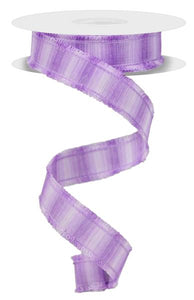 7/8"x10yd Two-Tone w/Fuzzy Edge, Lavender/Light Lavender/Dark Lavender  MA107