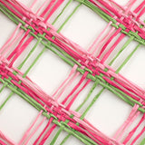 10"x10yd Poly Burlap Check Mesh, Lime/Fuchsia/Pink  SU36