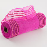 10.25"x10yd Snowdrift/Wide Border Mesh, Hot Pink  SU35B