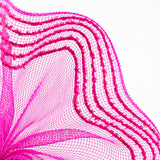 10.25"x10yd Snowdrift/Wide Border Mesh, Hot Pink  SU35B