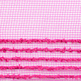 10.25"x10yd Snowdrift/Wide Border Mesh, Hot Pink  SU35B