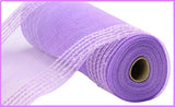 10.25"x10yd Snowdrift/Wide Border Mesh, Lavender  SU35B