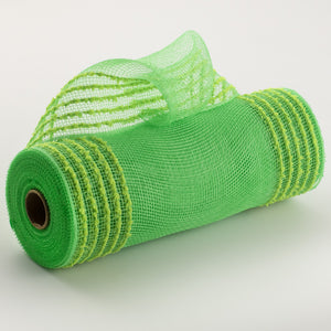 10.25"x10yd Snowdrift/Wide Border Mesh, Lime Green  SU35B