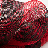 10.5"x10yd Poly/Faux Jute/PP Wide Stripe, Red/Black  SU35