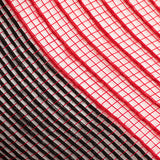 10.5"x10yd Poly/Faux Jute/PP Wide Stripe, Red/Black  SU35