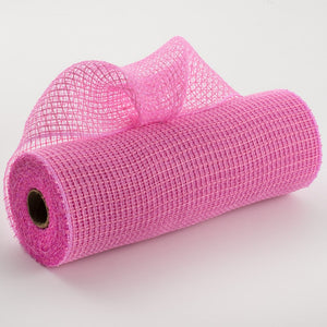 10.5"x10yd Faux Jute Check Fabric Mesh, Pink  SU35