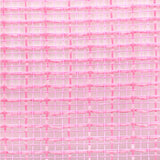 10.5"x10yd Faux Jute Check Fabric Mesh, Pink  SU35