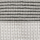 10.5"x10yd Poly/Faux Jute/PP Wide Stripe, Black/White  SU35