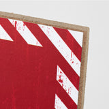 12.5"L x 6"H North Pole Sign, Red/White  WS3