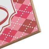 12.5"L x 6"H Be My Valentine Sign, White/Red/Light Pink/Dark Pink  WS2