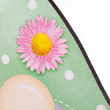 13.25"H x 5.75"L Happy Easter Gnome Shape, Mint/White/Light Pink/Lavender/Yellow  WS1