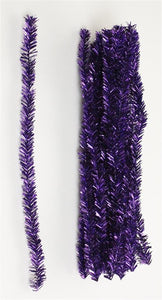 12" Pencil PVC Stem, 25pc/Bag Metallic Purple  WJ