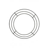 10" Wire Wreath Frame X3, Black  WE