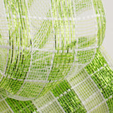 10"x10yd Metallic Check Mesh, Apple Green/White  SU35B