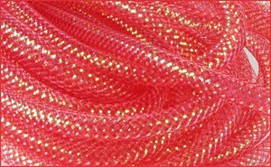 8mmx30yd Deco Flex Tubing, Red w/Iridescent Metallic  WL