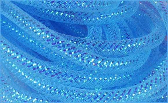 8mmx30yd Deco Flex Tubing, Royal Blue w/Iridescent Metallic  WL