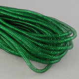 8mmx30yd Deco Flex Tubing, Dark Green w/Emerald Green Foil  WL