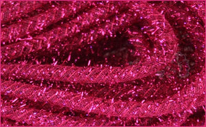 8mm x 20yd Tinsel Tubing, Fuchsia  WL