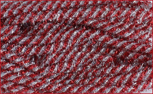 8mmx20yd Tinsel Flex Tubing, Red/Silver  WL