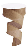 1.5"X10yd Cross Royal Burlap, Beige - KRINGLE DESIGNS