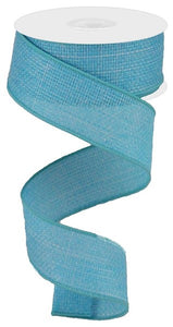 1.5"x10yd Cross Royal Burlap, Light Blue  B76