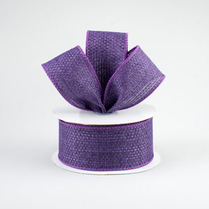 1.5"X10yd Cross Royal Burlap, Purple - KRINGLE DESIGNS
