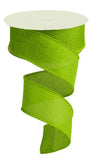 1.5"X10yd Cross Royal Burlap, Lime - KRINGLE DESIGNS