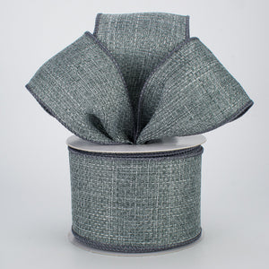 2.5"X10yd Cross Royal Burlap, Grey  J2 - KRINGLE DESIGNS
