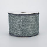 2.5"X10yd Cross Royal Burlap, Grey  J2 - KRINGLE DESIGNS