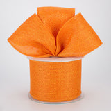 2.5"x10yd Cross Royal Burlap, Orange B74 - KRINGLE DESIGNS